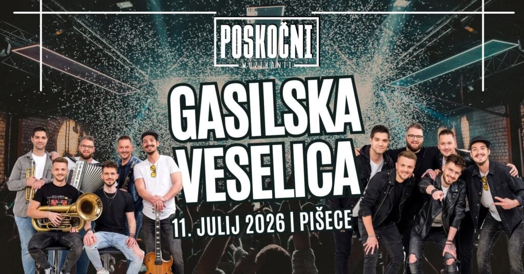 Gasilska veselica Pišece 2026 | Poskočni muzikanti