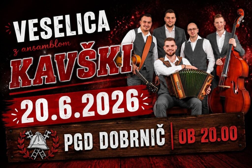 Gasilska veselica PGD Dobrnič z ansamblom Kavški — PGD Dobrnič