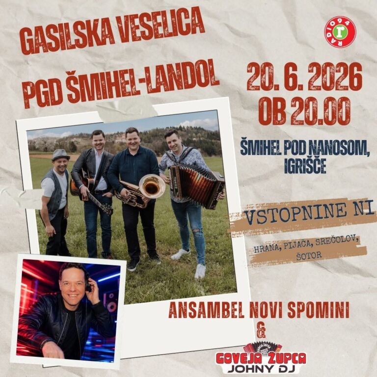 Gasilska veselica PGD Šmihel-Landol 2026 — PGD Šmihel-Landol