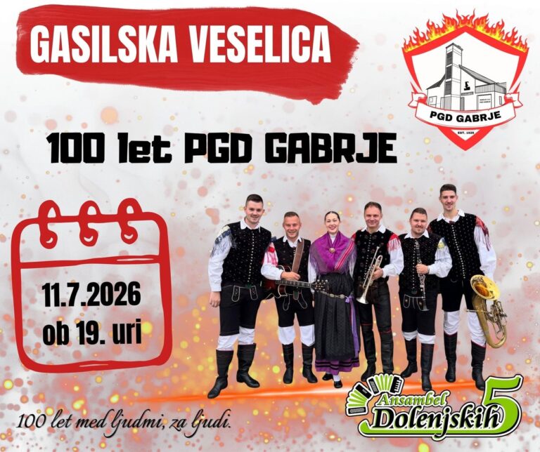 GASILSKA VESELICA PGD GABRJE — 