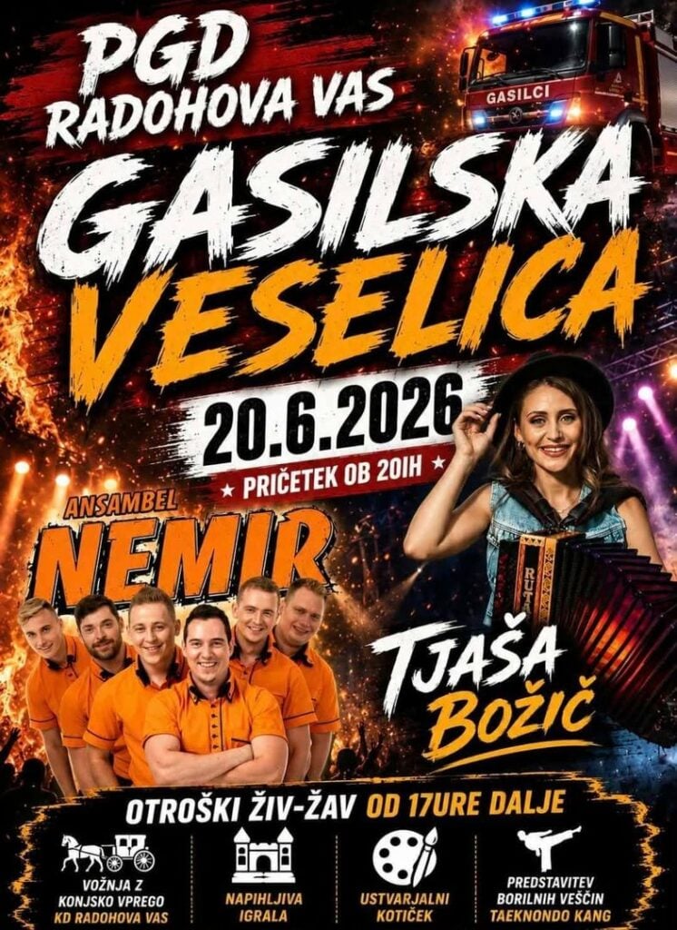 Velika vrtna veselica in otroški živ žav — PGD Radohova vas