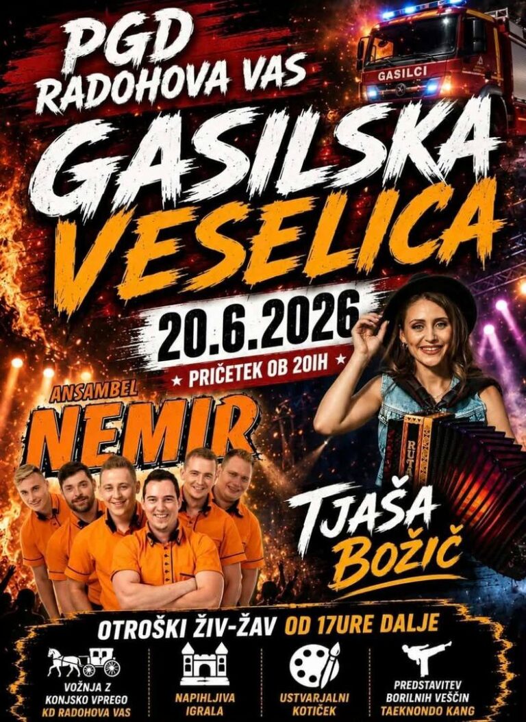 Velika vrtna veselica in otroški živ žav — PGD Radohova vas