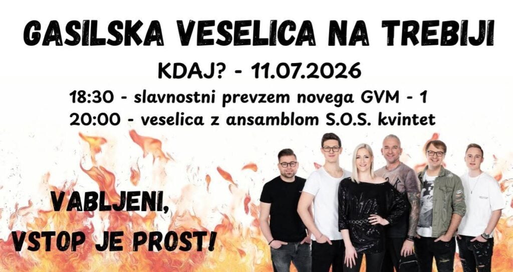Prevzem vozila in gasilska veselica z ansamblom S.O.S. kvintet