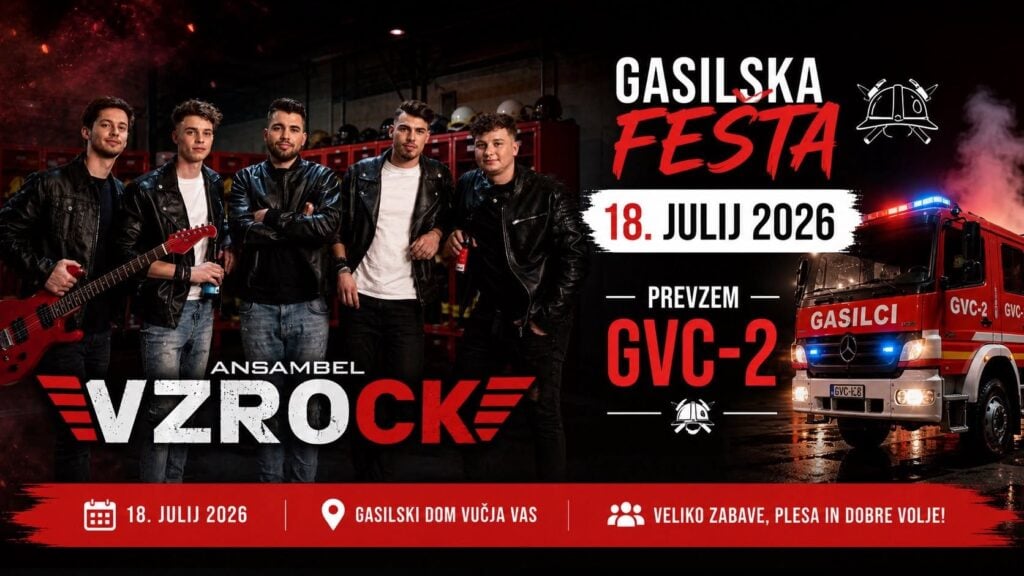 PGD Vučja vas – gasilska veselica s skupino VZROCK