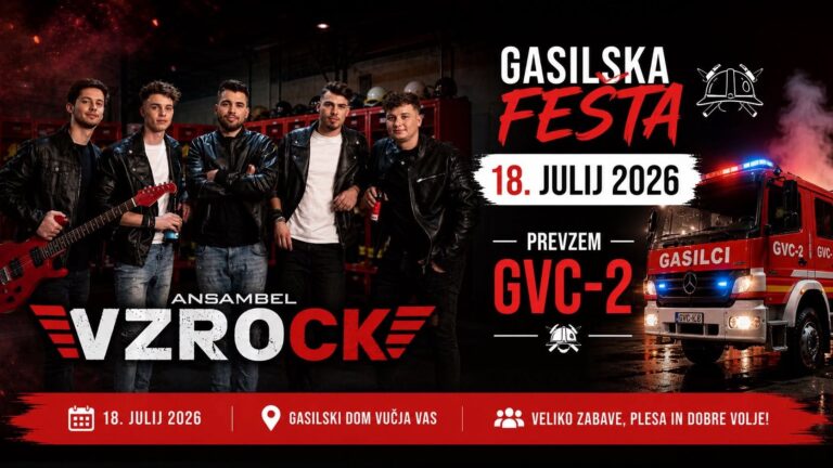 PGD Vučja vas – gasilska veselica s skupino VZROCK — 