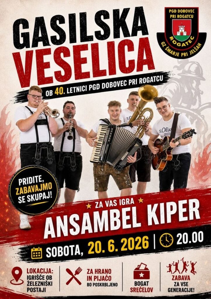 Gasilska veselica PGD Dobovec pri Rogatcu — PGD Dobovec pri Rogatcu