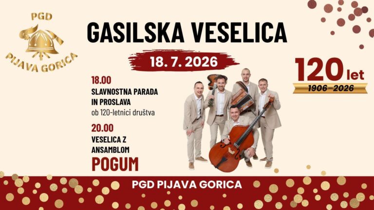 Gasilska veselica na Pijavi Gorici — PGD Pijava Gorica