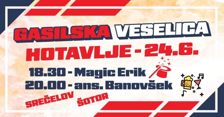 Gasilska veselica na Hotavljah — PGD Hotavlje
