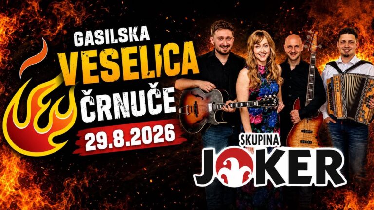 Gasilska veselica ČRNUČE 2026 — PGD Črnuče