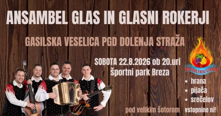 Gasilska veselica z ansamblom Glas – PGD Dolenja Straža — PGD Dolenja Straža