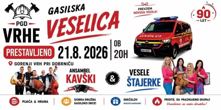 GASILSKA VESELICA PGD VRHE — PGD VRHE