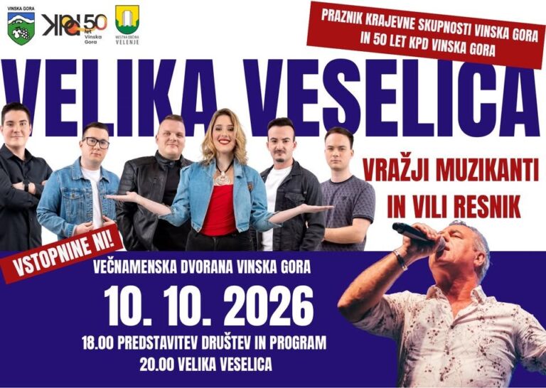 Velika veselica ob prazniku KS Vinska Gora in 50 let KPD Vinska Gora — 